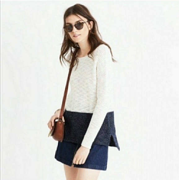 Madewell Sweaters - Madewell Eastbank Pullover Colorblock Sweater